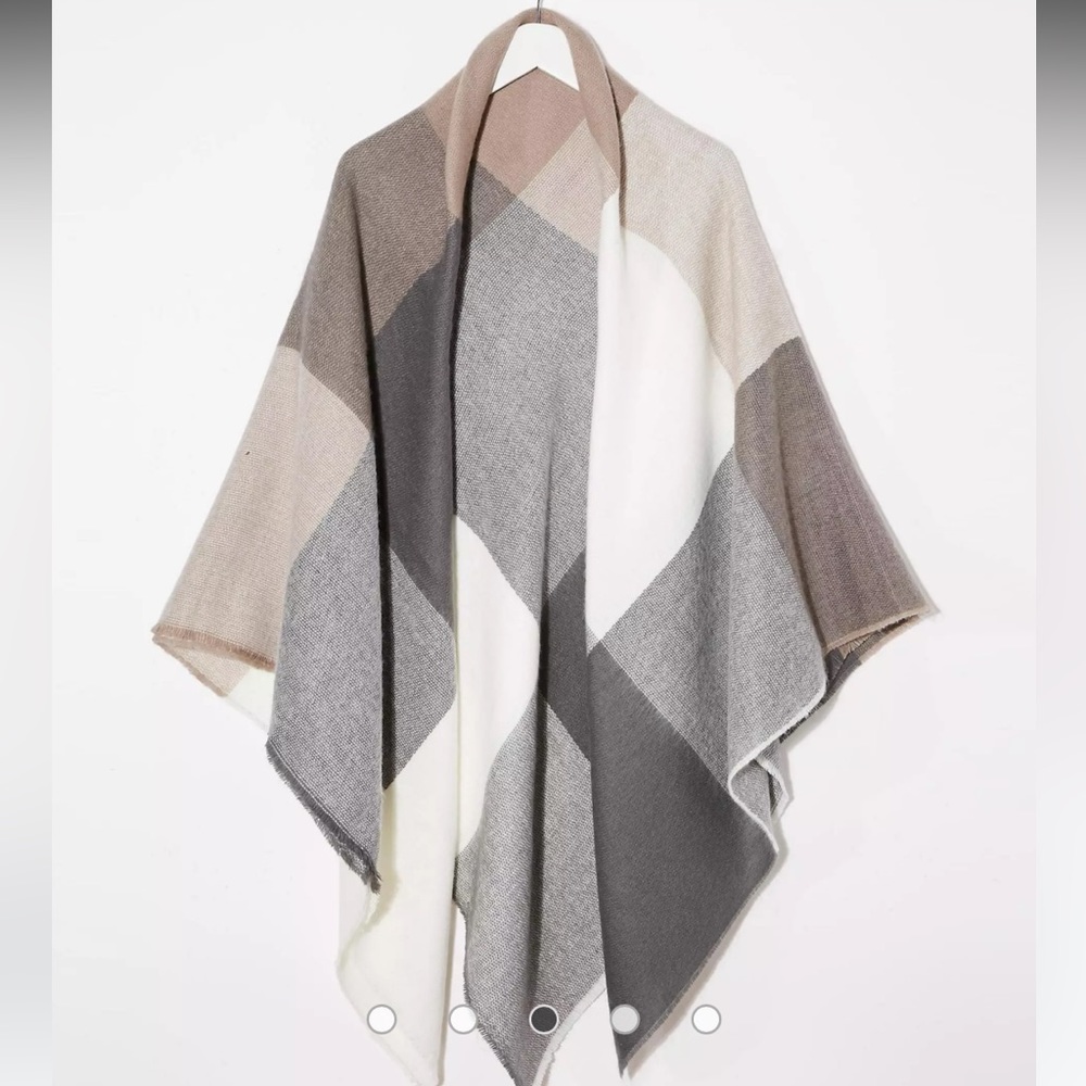 ASOS Oversized Square Scarf In Oversized Blown Up Check